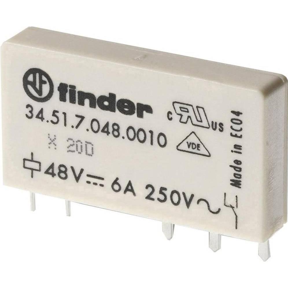 Finder Printrelais 60 V/DC 6 A 1 Wechsler 34.51.7.060.5010 1 St., Relais