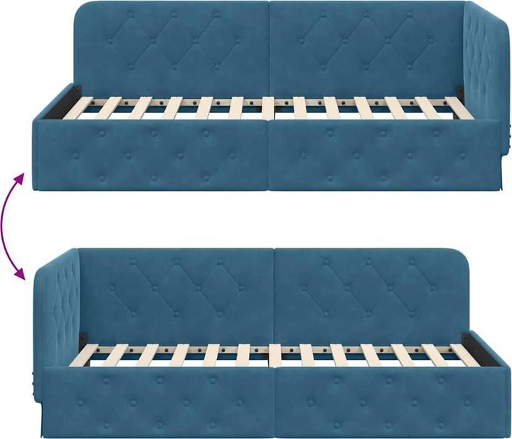 Image du produit vidaXL Eckbettgestell (100 x 200 cm)