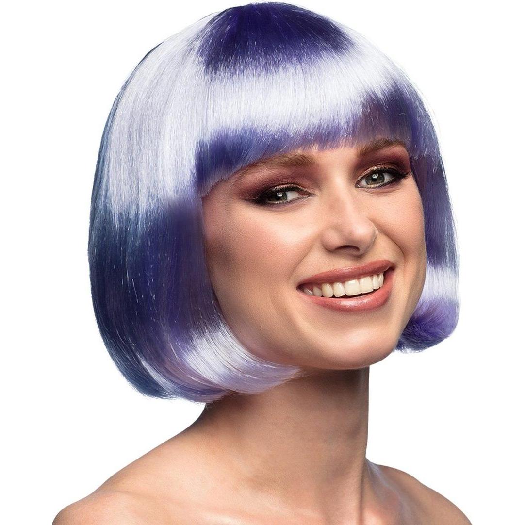Fasnacht Perücke Cabaret lila (715.85899)