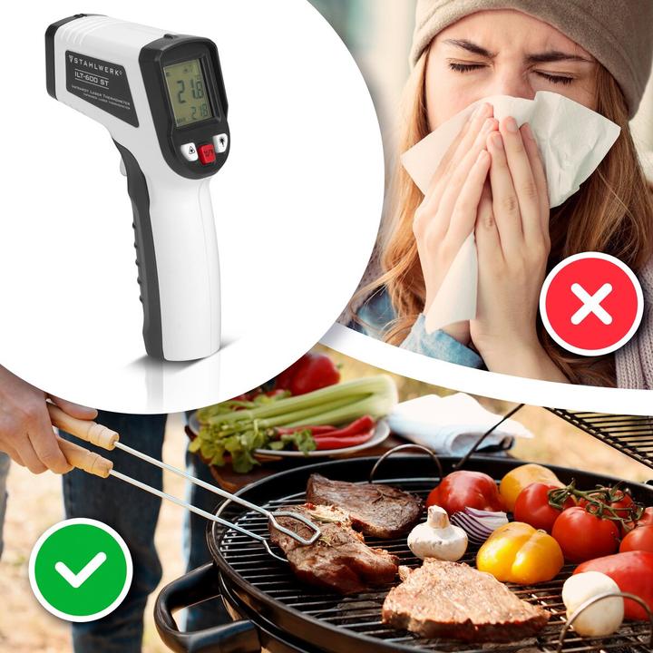 Actual product image Stahlwerk Infrarot-Laser-Thermometer ILT-600 ST