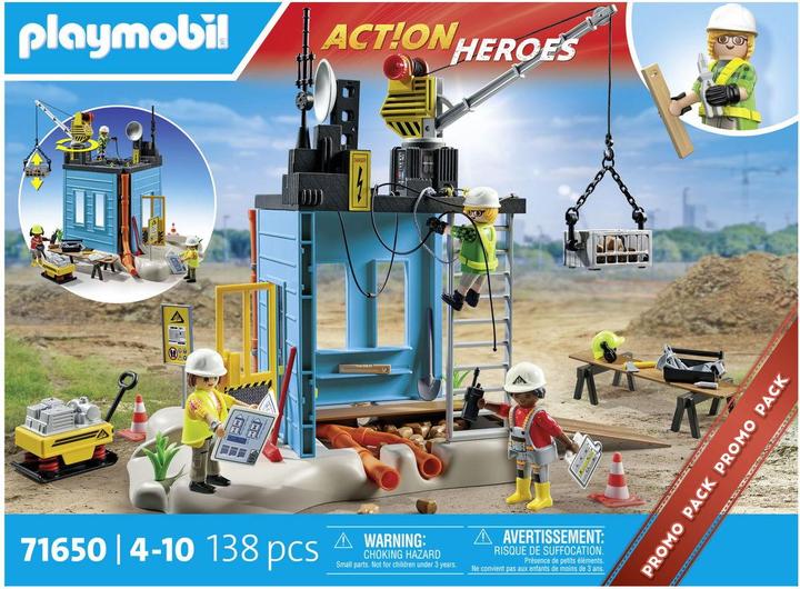 Productafbeelding Playmobil 71650 Playm. Bouwplaats 71650 (Playmobil Actie Helden)