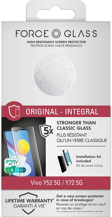 Actual product image Bigben Connected Flexible glass film (1 Piece, Vivo Y52)