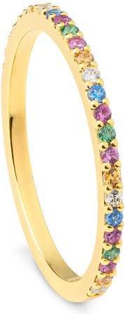 Immagine prodotto Breuning ANELLO - Brill. | Blu cielo | Verde mela | Saf. Rosa (49, 585/14 K Oro)