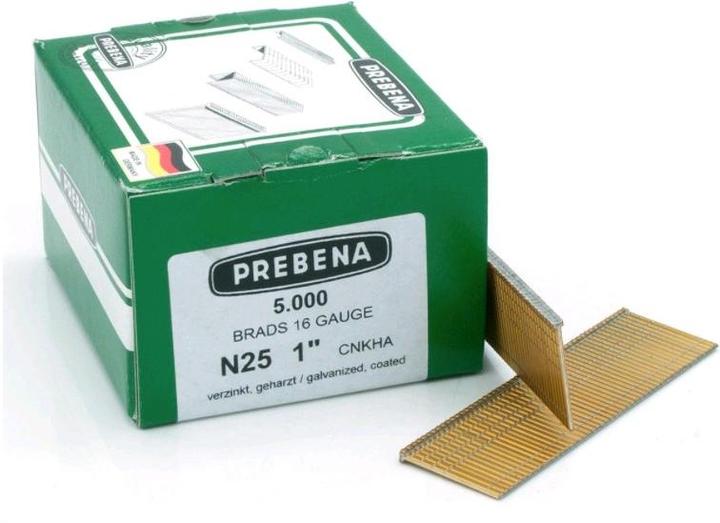 Actual product image Prebena Upset head nails galvanised resinated25 mm