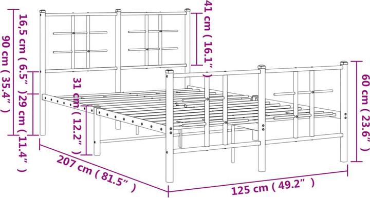 Image du produit vidaXL Bettgestell (120 x 200 cm)