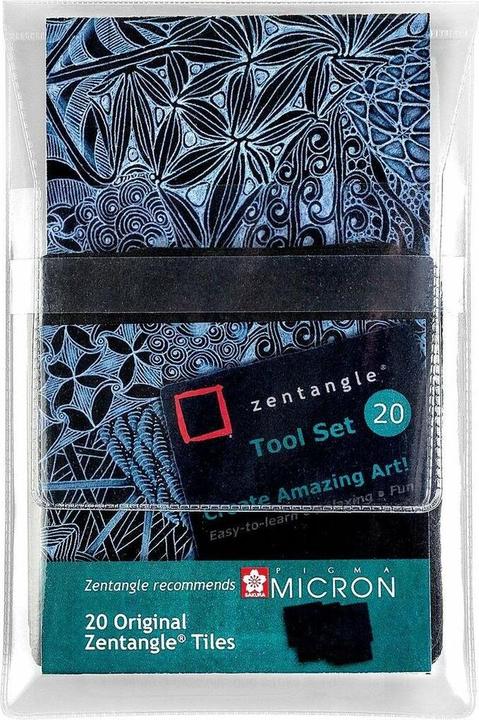 Image du produit Sakura Zentangle Toolset Schwarz (9 x 9 cm, Règle spéciale)