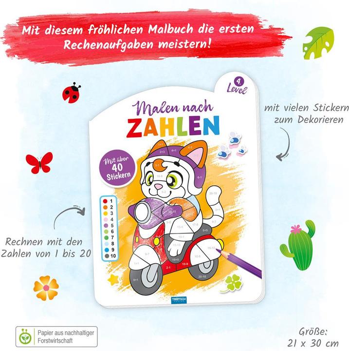 Produktbild Malen nach Zahlen 4. Level Malbuch