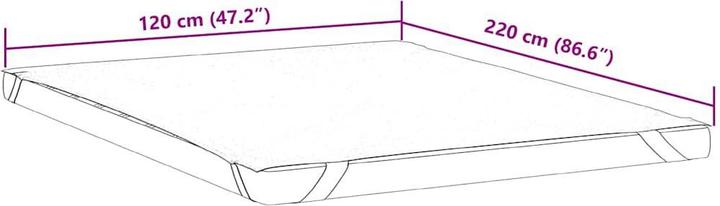 Produktbild VidaXL Matratzenschoner Matratzenauflage Matratzenschutz 120x220cm Wasserdicht (120 x 220 cm)