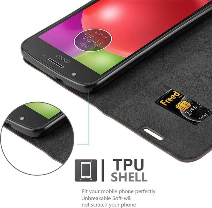 Produktbild Cadorabo Book Invisible Magnet Cover (Motorola Moto E4)