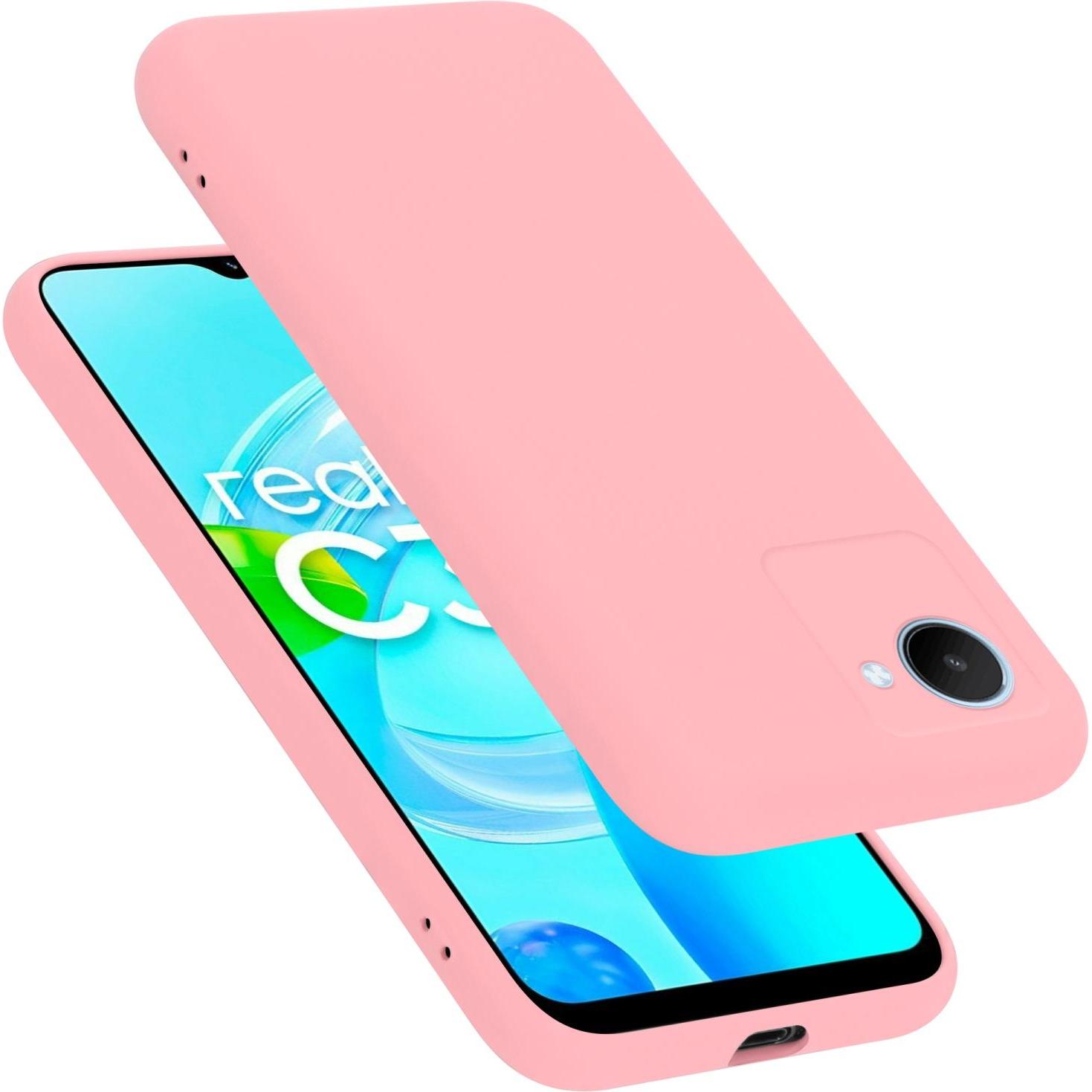 Cadorabo TPU Liquid Silicone Case Hülle für Realme C30 / Narzo 50i PRIME (Realme C30, Realme Narzo 50i Prime), Smartphon...