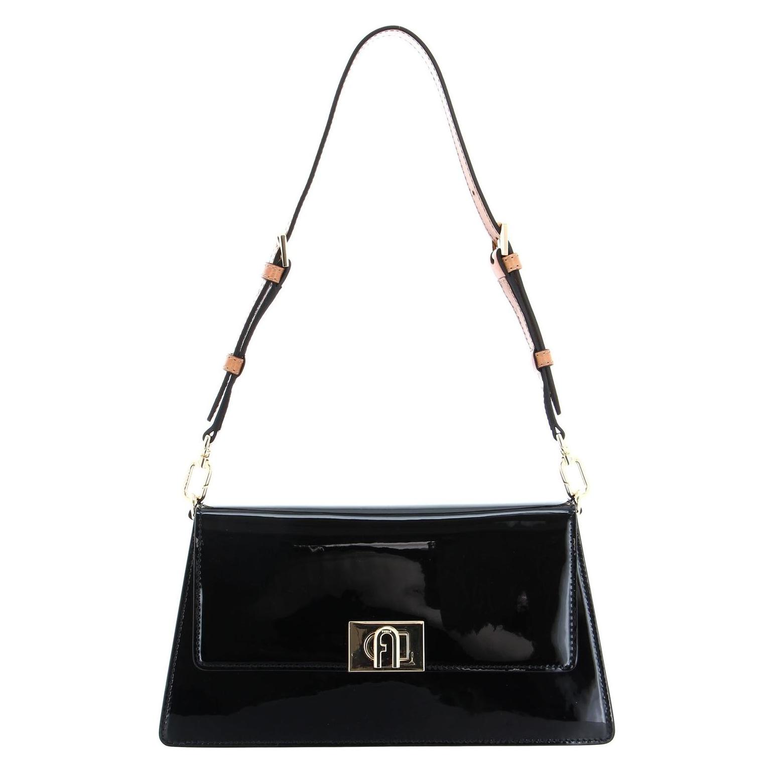 Furla, Damen, Handtasche, Zoe Shoulder Bag, Schwarz