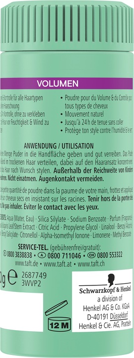 Immagine prodotto Taft Volume (10 ml)