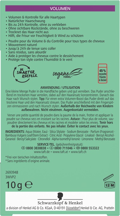 Immagine prodotto Taft Volume (10 ml)