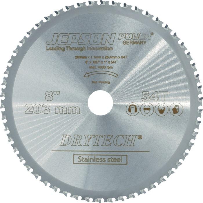 Thumbnail - Jepson, Sägeblatt, Metallkreissägeblatt DrytechHM203/54Z D.203mm B.1,2mm HM Bohrungs-D.25,4mm Z.54