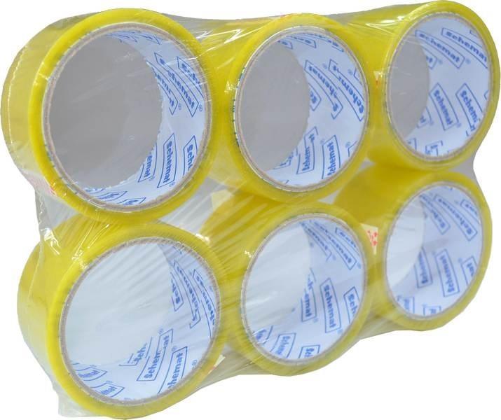 Actual product image Schemat Klebeband 48mmx45,7m transparent (6 Stück) (48 mm)