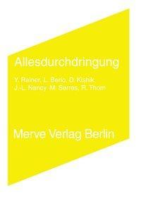 Produktbild Allesdurchdringung (Deutsch, Jean L, Serres Nancy, 2008)
