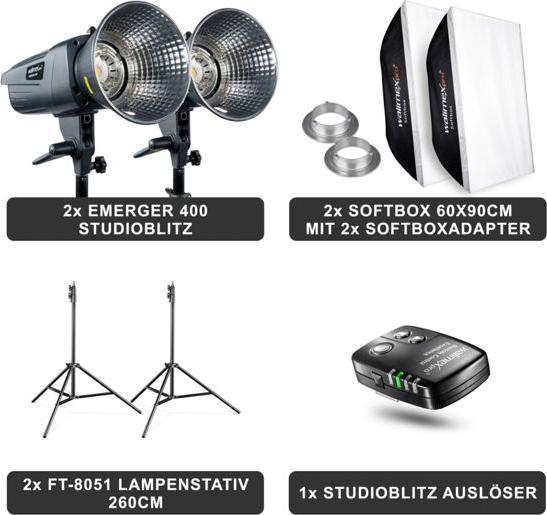 Actual product image Walimex pro Emerger 400 Set Double (400 W, Set)