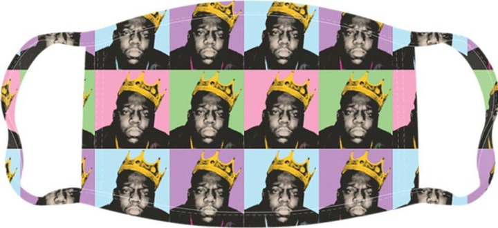 Produktbild Biggie Smalls Erwachsene Krone Gesichtsmaske (1 x)