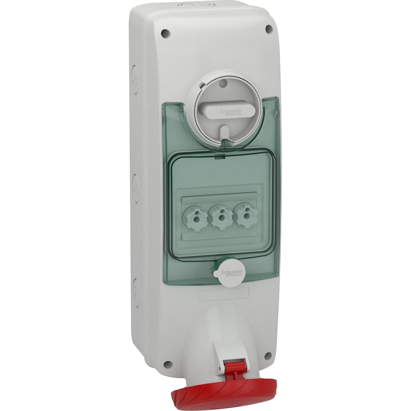 Schneider Electric, Steckdose, SE PKB63R534 W.-Dose D0-Si. Verrieg. Ip65 63A 400V 4P