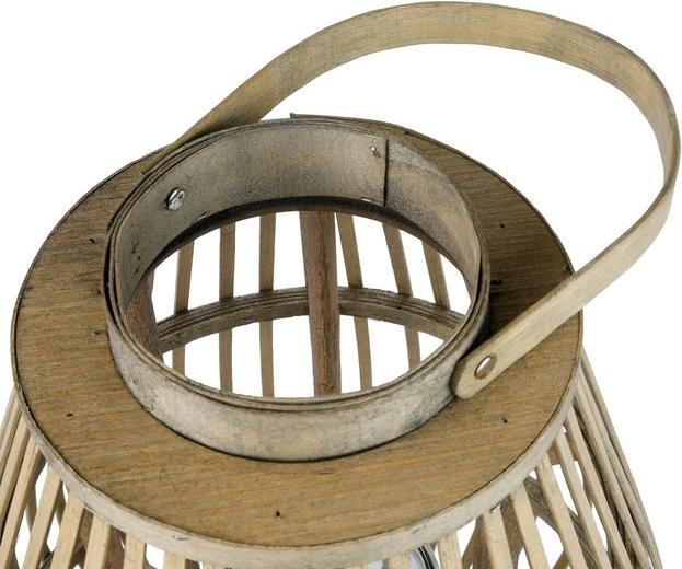 Produktbild Greemotion Bambus Laterne, ca. 33 x 40 x 33 cm