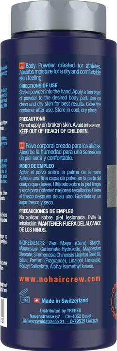 Valori nutrizionali e ingredienti No Hair Crew Intimo secco e fresco (Talco)