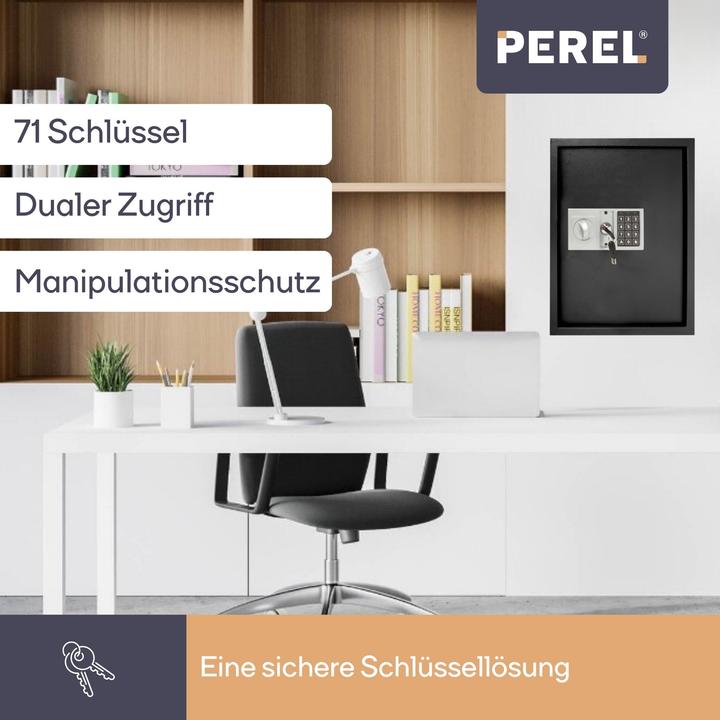 Produktbild Velleman SCHLÜSSELTRESOR - 45 x 36 x 12 cm - 71 Schlüssel