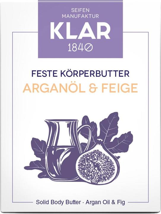 Actual product image Klar Solid body butter argan oil & fig (Body butter)