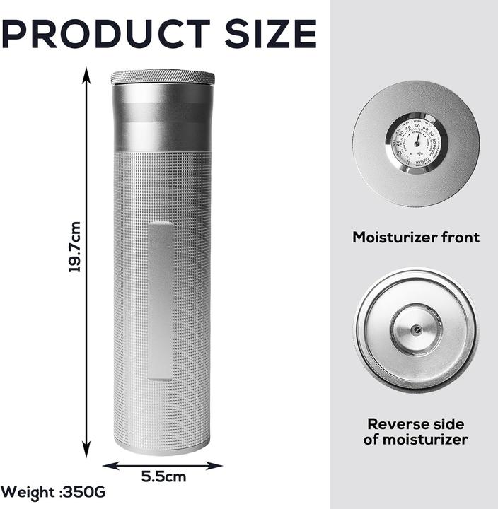 Actual product image Bordeag Zigarren-Etui mit Hygrometer (4)