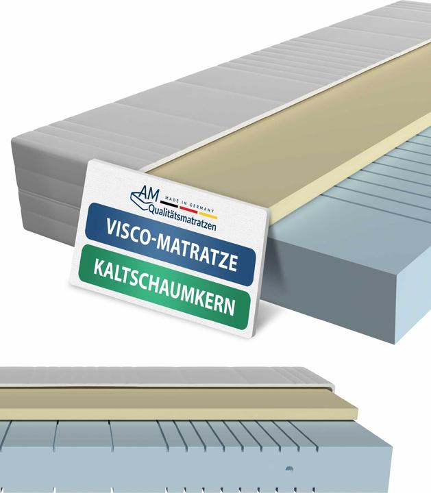 Produktbild AM Qualitätsmatratzen 7-Zonen Visco Matratze (100 x 200 cm, Schaumstoffkern)
