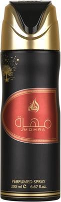Actual product image Lattafa Perfumes Lattafa Mohra Perfumed Deodorant Spray for Women 6.7 Ounce (Spray, 200 ml)