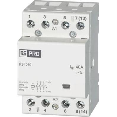 Rs Pro Leistungsschütz 230 V-Spule, 440 V / 40 A 2,2 kW, Relais