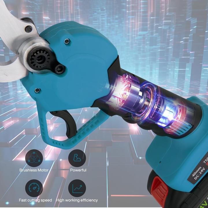 Image du produit Bilivry Elektrische Astschere mit 2 Akkus und Sicherheitsverriegelung