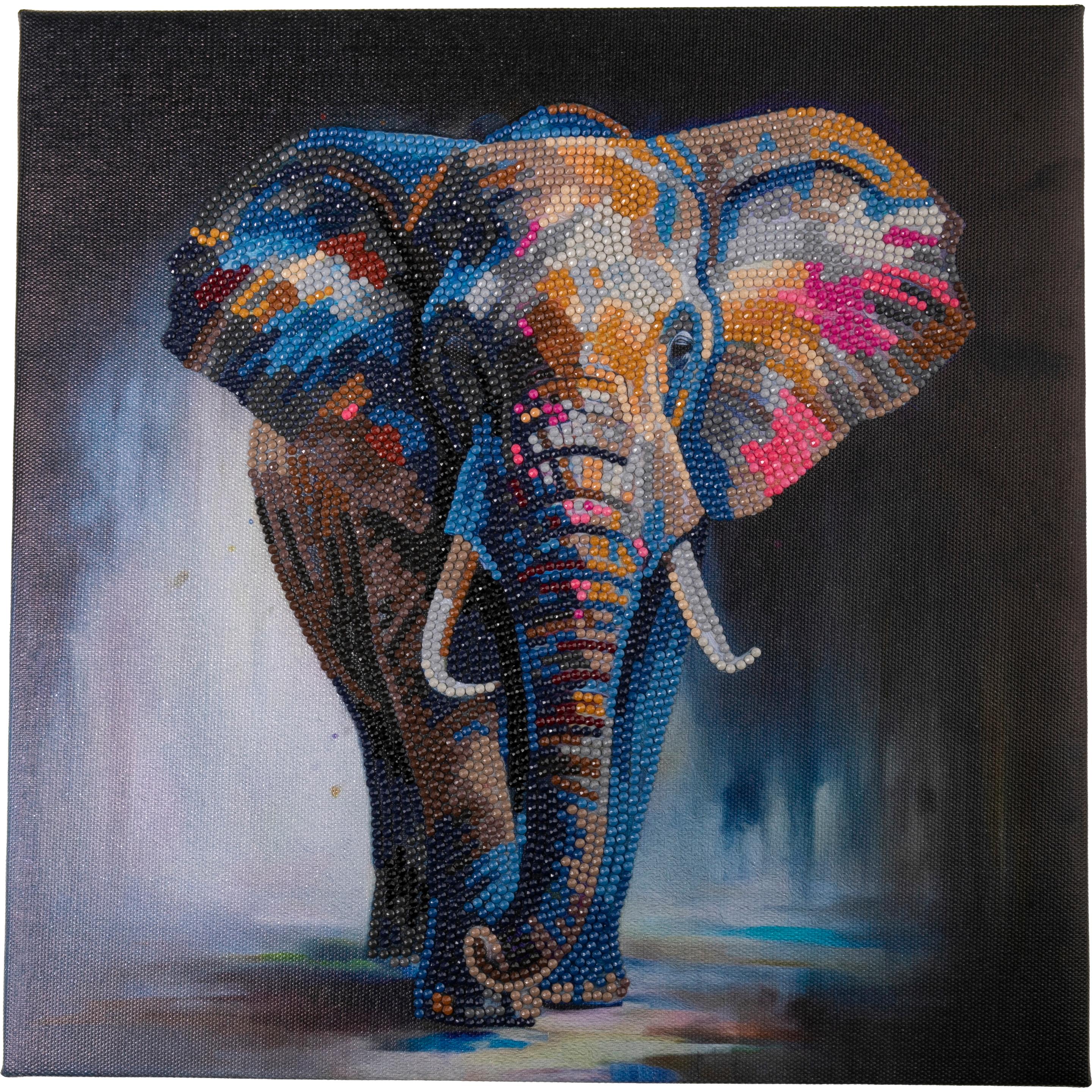 Craft Buddy Leinwandbild Majestic Elephant 30x30 cm