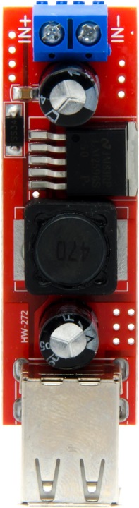 Actual product image Purecrea 5V 3A LM2596 DC-DC Step-Down with USB