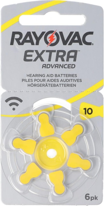 Immagine prodotto Rayovac 10x 6 Stück Hörgerätebatterie Varta HA10, PR70, 4610 (10 pz., 90 mAh)