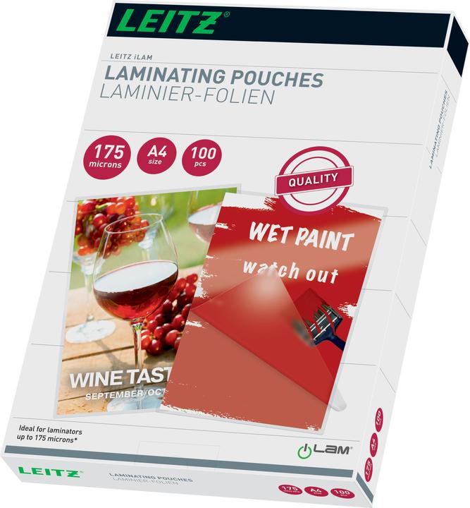 Produktbild Leitz Heisslaminierfolien (A4, 100 Stück, 175 µm)