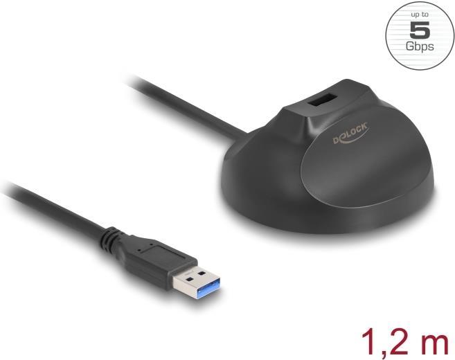 Actual product image Delock Magnetic stand USB Type-A 5 Gbps docking cable (1.20 m, USB 3.2 Gen 1)
