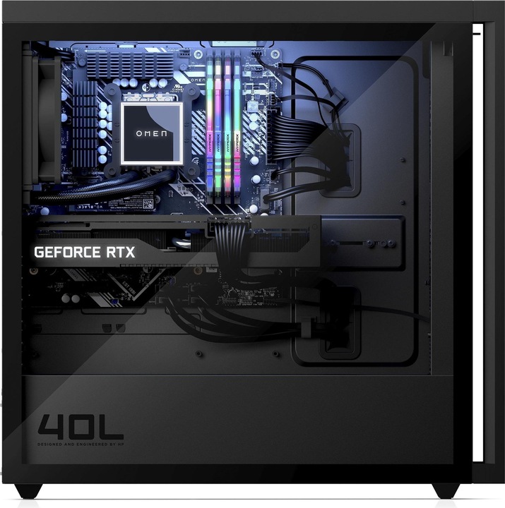 Image du produit HP Omen 40L GT21-0430nz RTX 3060 Ti (AMD Ryzen 5 5600G, 16 Go, 1000 Go, GeForce RTX 3060 Ti)