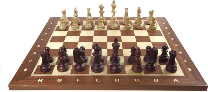 Actual product image False Professional Tournament Chess Set No.6 Chessboard + Chess Case
