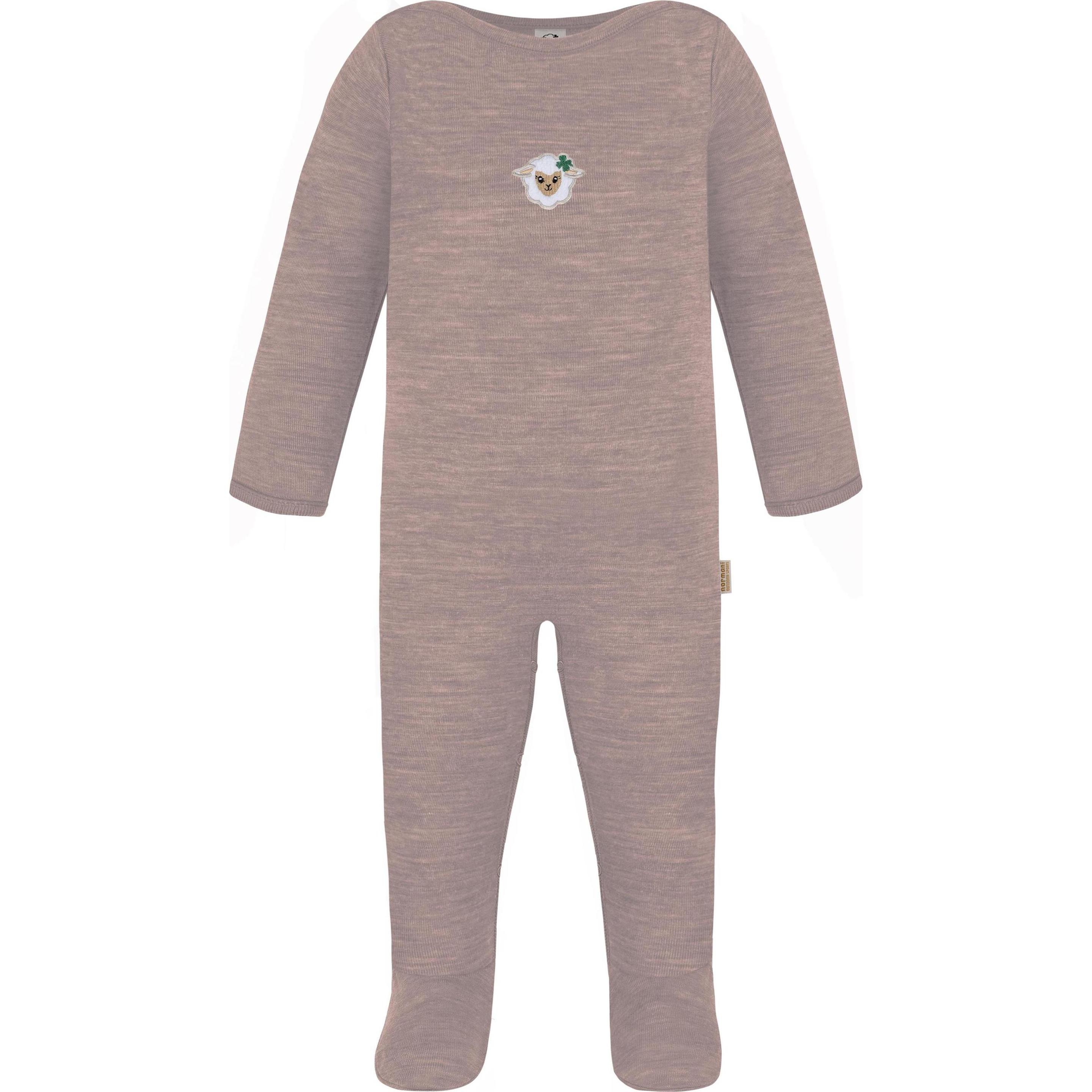 Normani, Herren, Strampler, Baby Merino Strampler „Levin" - 9409, Rosa, (74)