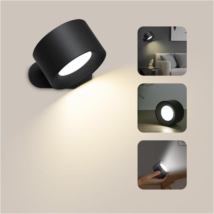 Lumina Swiss LED Wandleuchte Innovate Schwarz (450 lm)