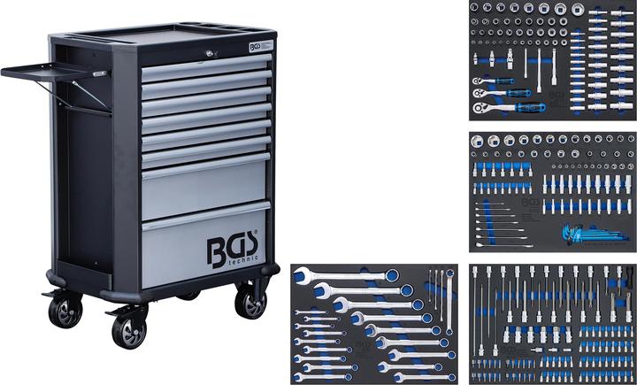BGS Werkstattwagen 8 Schubladen mit 296 Werkzeugen (296 x)