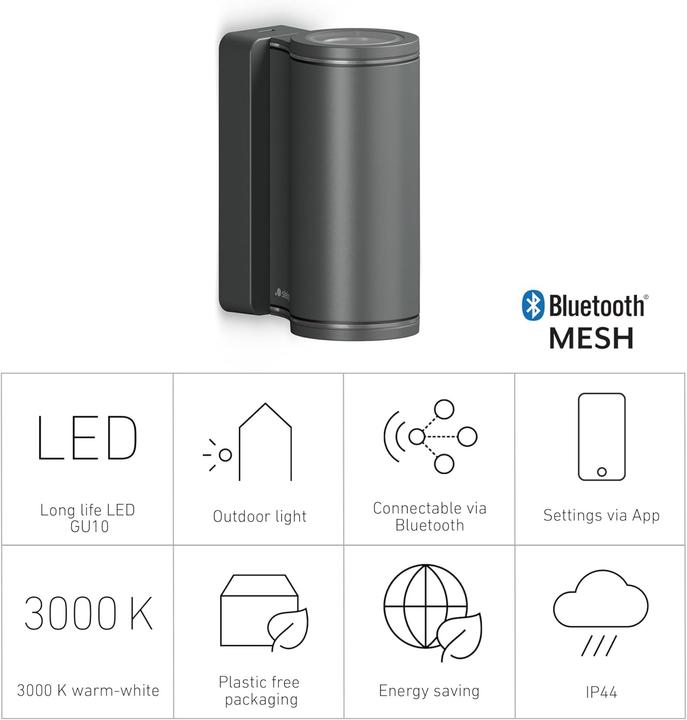 Immagine prodotto Steinel Aussenleuchte L 940 C (620 lm, GU10, IP44)