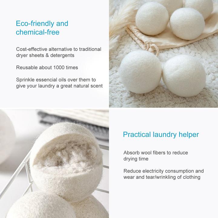 Produktbild Intirilife 6-teiliges Set Wäschetrocknerbälle