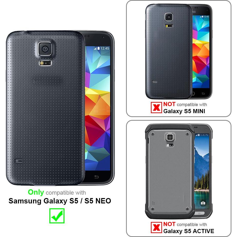 Thumbnail - Cadorabo Handykette für Samsung Galaxy S5 / S5 NEO Necklace Hülle mit verstellbarem Kordelband, Handykette, Schwarz