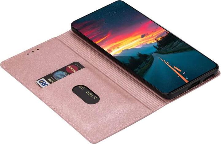 Actual product image Cover-Discount Galaxy A34 - Flip Case Glitter pink (Samsung Galaxy A34 5G)