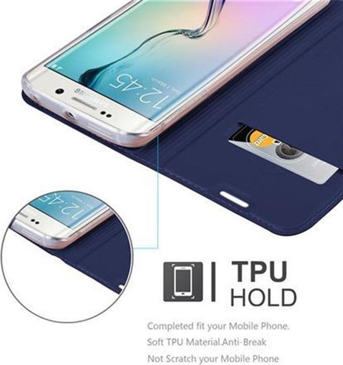 Actual product image Cadorabo Book Classy Style Cover (Samsung Galaxy S6 Edge)