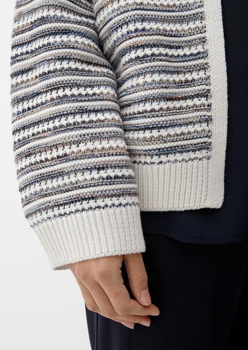 Actual product image s.Oliver Strickjacke Strickjacke mit Streifen (42)