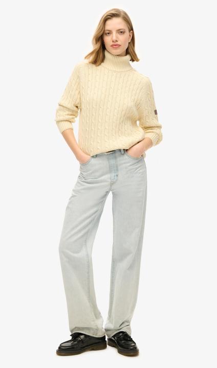 Produktbild Superdry Lässiger Rollkragenpullover mit Zopfmuster (10XL)