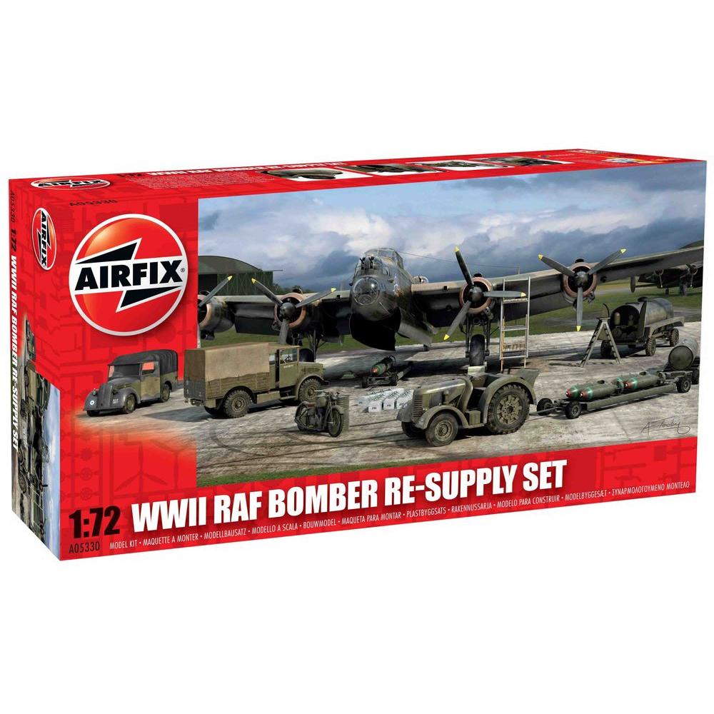 Airfix Bausatz RAF Bomber Flugplatz Fahrzeuge und Ausrüstung 1:72